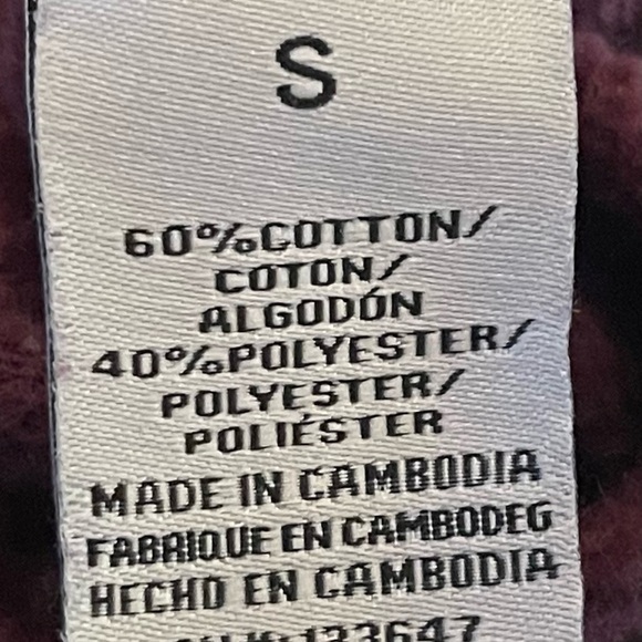 Kendall + Kylie Maroon Cropped Sweatshirt - Picture 7 of 9